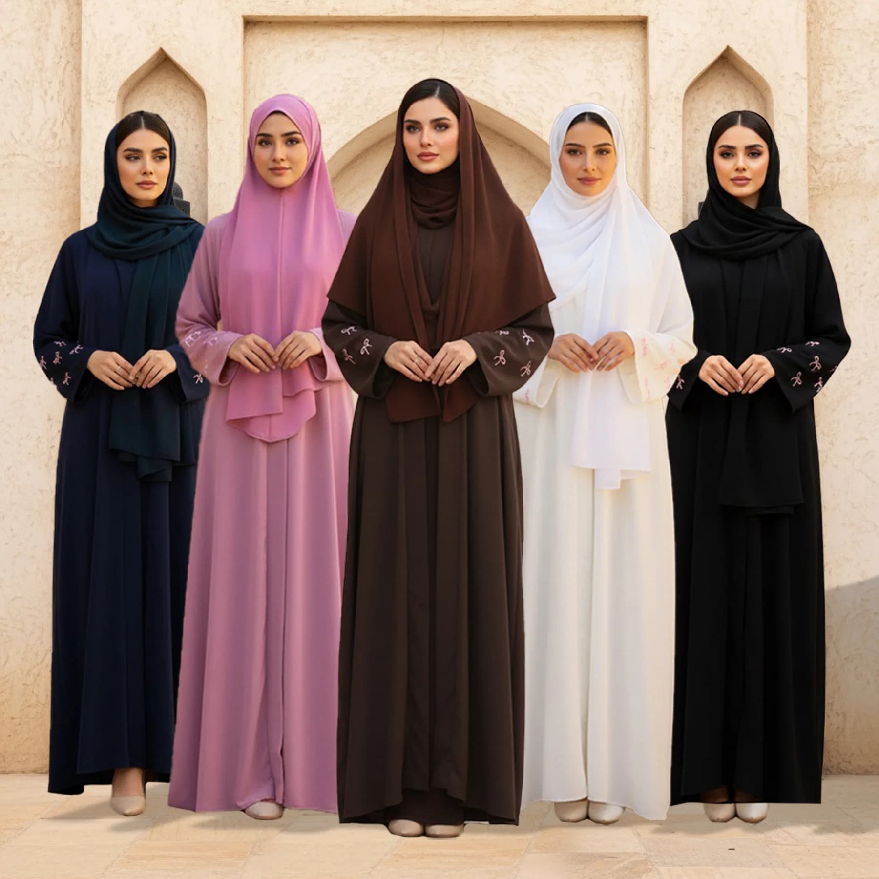 Eid Women Dresses Abaya Muslim Caftan Morocco Hijab Cardigan Robe Embroidery Dubai Jalabiya Ramadan Vestidos Islam Kaftan 2026