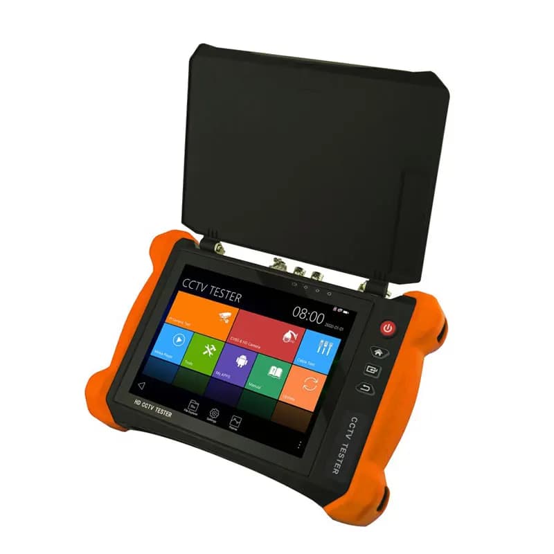 CCTV Camera Tester with 8-inch Touch Retina Screen, Resolution 2048*1536, Integrated Wi-Fi, 4K Output, RJ45 Cable, 4 Channels