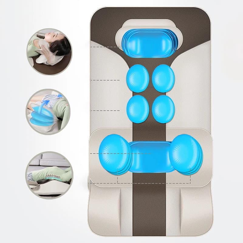 Tappetino Massaggiante Shiatsu Automatico OEM con Compressione d'Aria e Riscaldamento per Yoga e Fitness, Materasso Massaggiante per Casa e Palestra