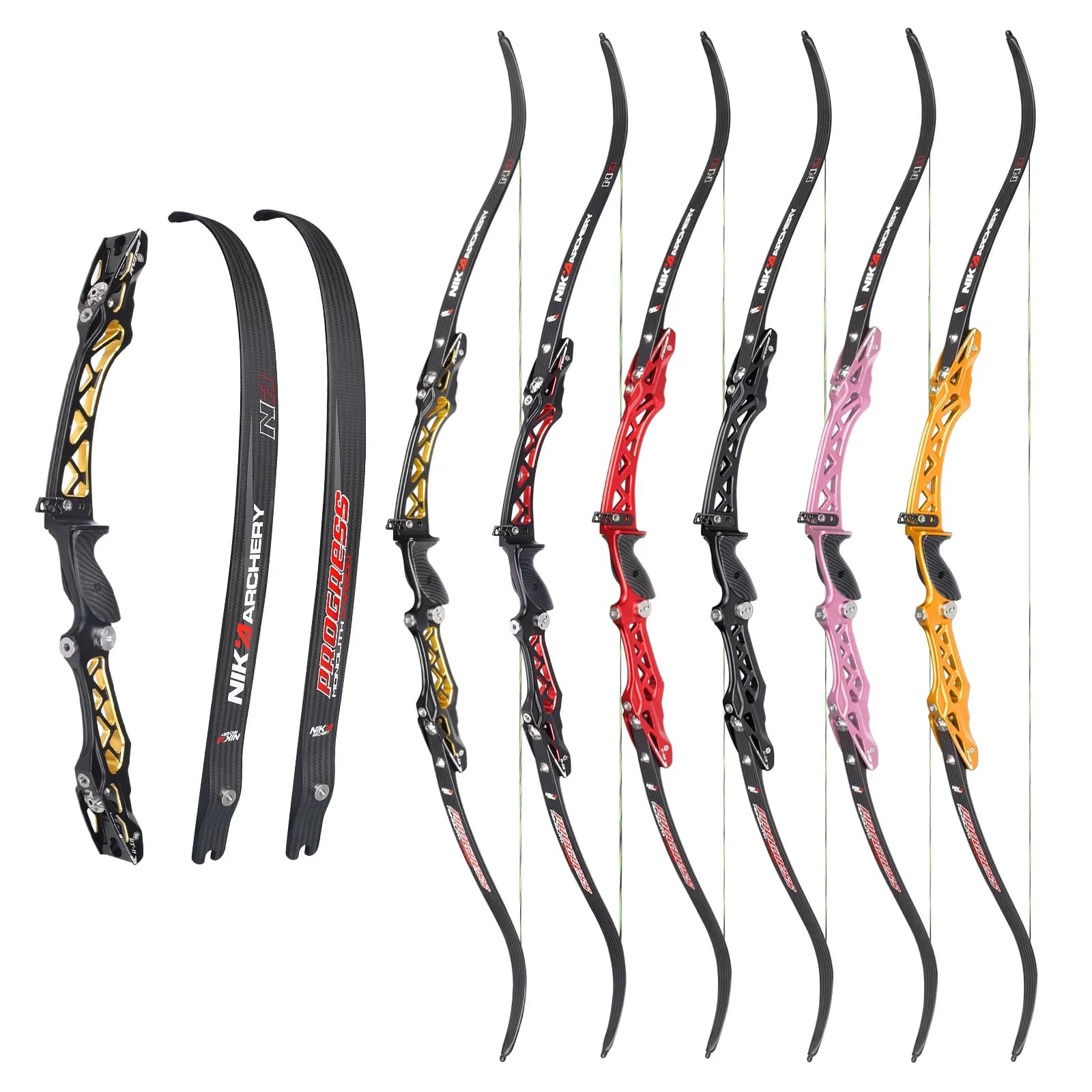 Elong Arrow 70" N3 55% Carbon Fiber Limb 24-46 lbs With ET-11 ILF Recurve Bow Archery Bow For Competition For Left Hand