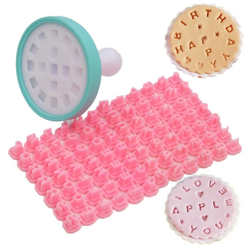 Pottery Tools Ceramic Clay Alphabet Number Symbols Letter Name Stamp Impress Embosser Set Cookie Press Stamps Print