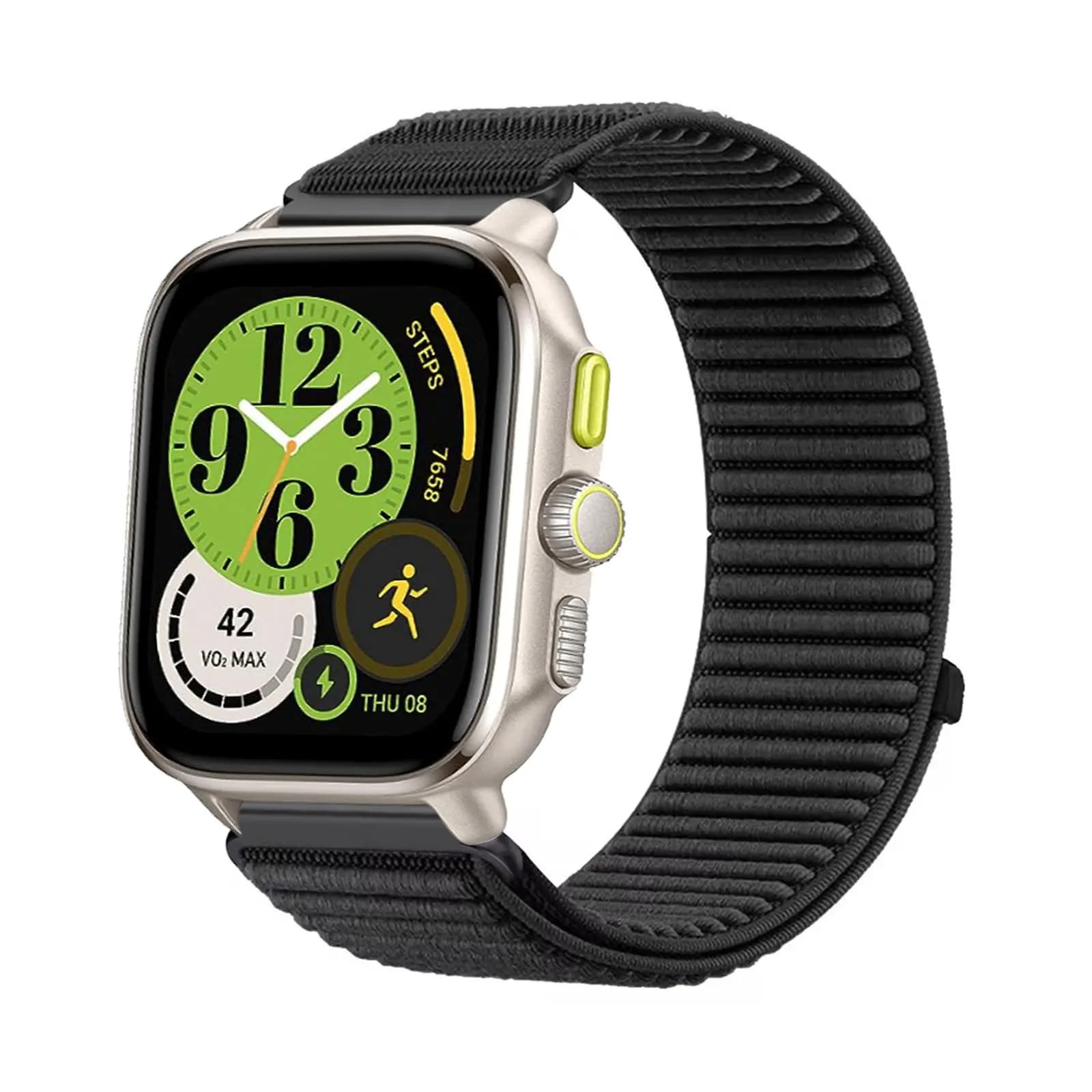 Fasce in nylon per Amazfit Cheetah Square Band, cinturino elastico in nylon con velcro morbido