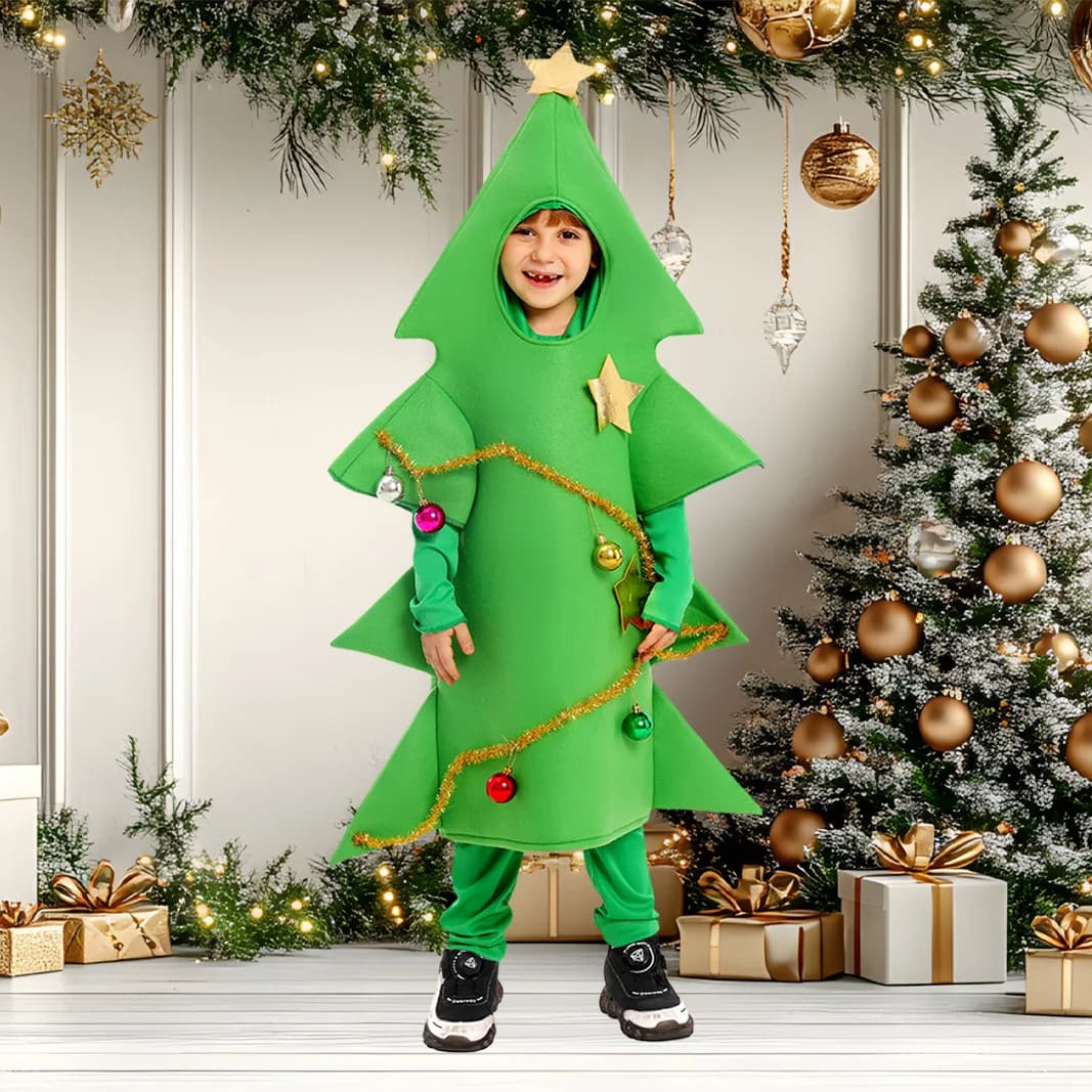 Costumi per spettacoli per bambini Lucine Albero di Natale Puntelli cosplay Dress-up Costumi per spettacoli di festival per feste in campus