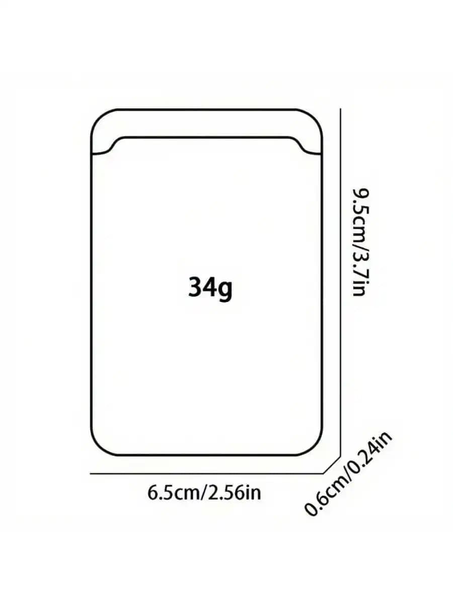 Portafoglio magnetico in similpelle con clip per carte di credito per iPhone 16 15 14 13 12, ultrasottile, contiene da 1 a 3 carte