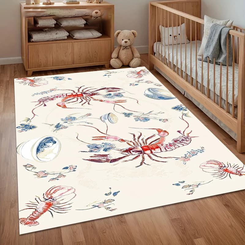 Tappeto per la casa con gatto carino, zerbino antiscivolo lavabile per ingresso, tappeti per camera da letto, design gatto color crema e verde, tappeto giocoso per ingressi