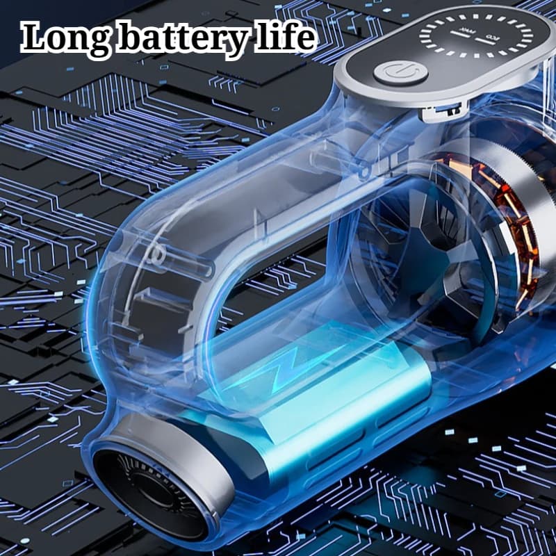 Aspirapolvere per auto senza fili con svuotamento a un pulsante, aspirapolvere portatile ad alta potenza, mini aspirapolvere portatile con grande aspirazione