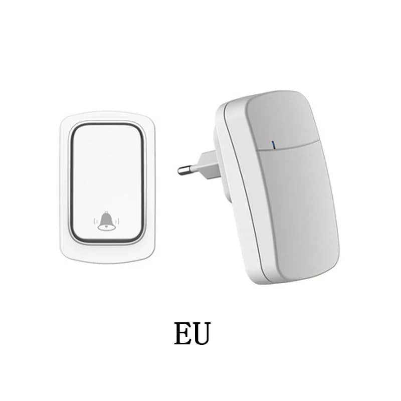 Campanello senza fili per esterni intelligente senza batteria senza cablaggio spina Wireless impermeabile IP68 campanello con anello a pulsante autoalimentato