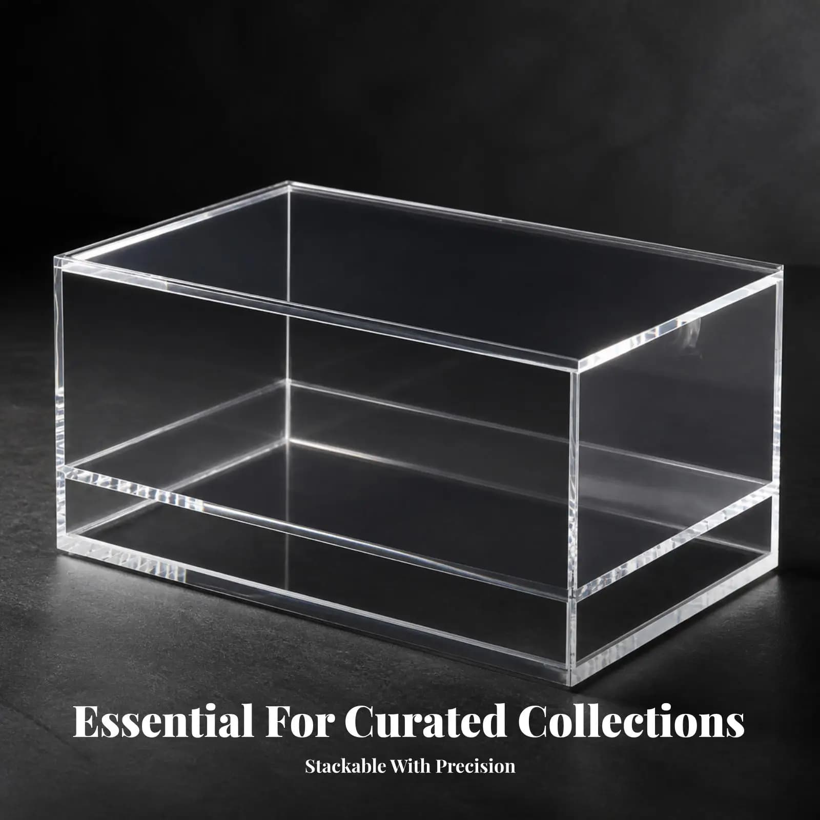 Pull-out Acrylic Mahjong Case Dustproof Mahjong Tile Storage Box Clear Pull-out Acrylic Box for Board Game Enthusiasts, Desks,