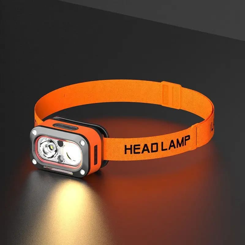 Ultra-Bright Rechargeable LED Headlamp with 5 Modes USB Charging 60° Adjustable Light for Camping Running