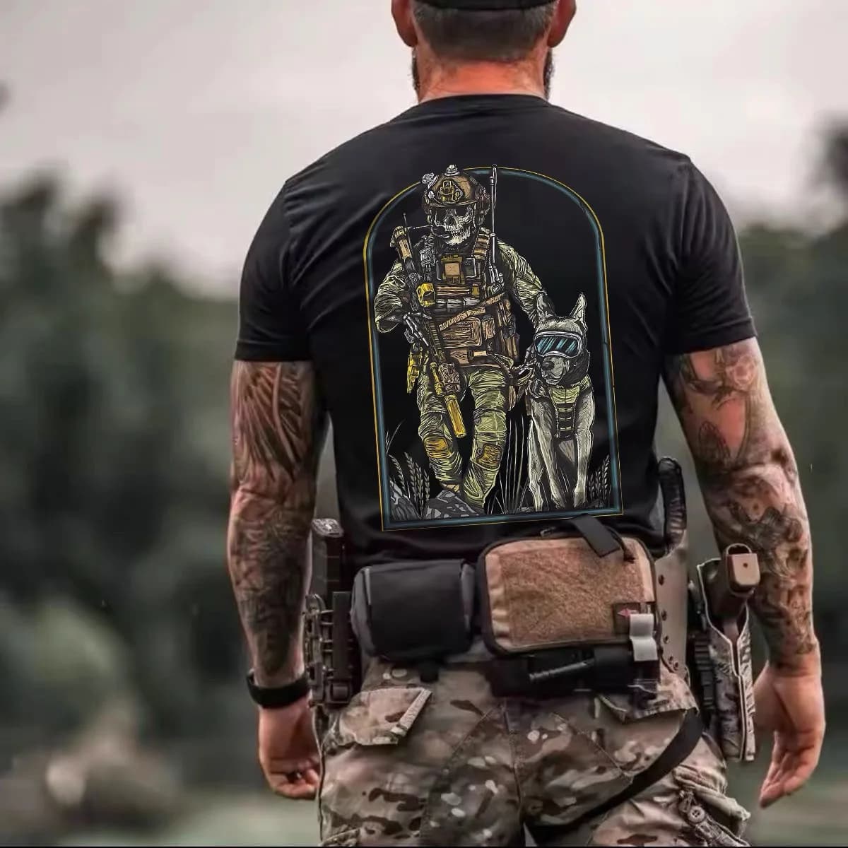 Hardman Club Military Style Recon Trooper Summer New Model T-shirt sportiva per sport all'aria aperta Casual a maniche corte