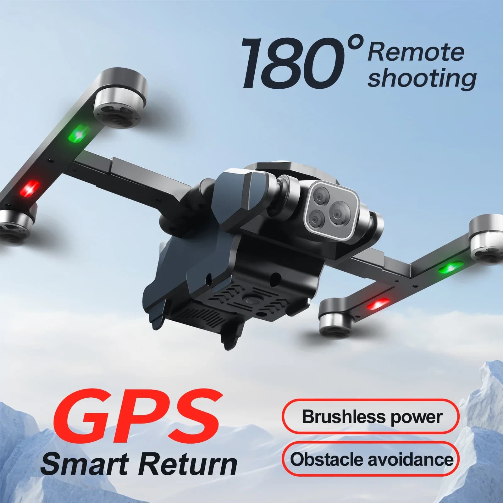 Drone GPS Professionale S188 8K con Doppia Fotocamera, WiFi 5G, Evitamento Ostacoli - Quadricottero Pieghevole Brushless con Portata di 2KM