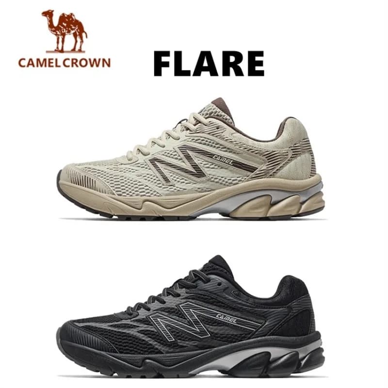 CAMEL CROWN FLARE Running shoes for men 2026 New lightweight and cushioning breathable gymnastics shoes outdoor jogging casual
