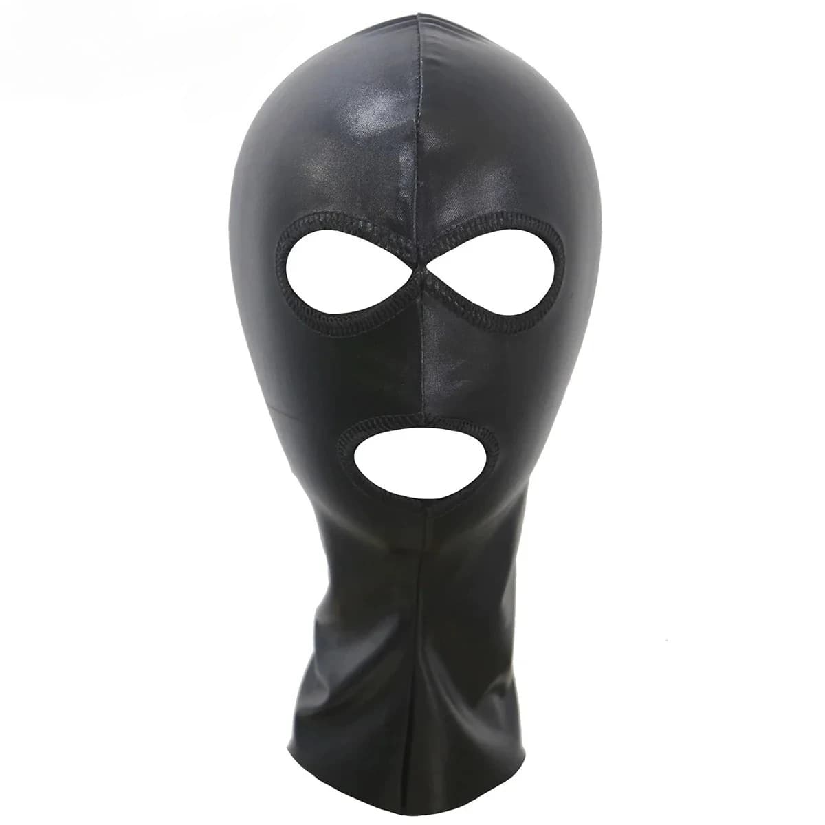 FYXLJJ Unisex latex mask for man or woman Open eyes and hole for mouth Funny full face mask hood Cosplay party costume face mask