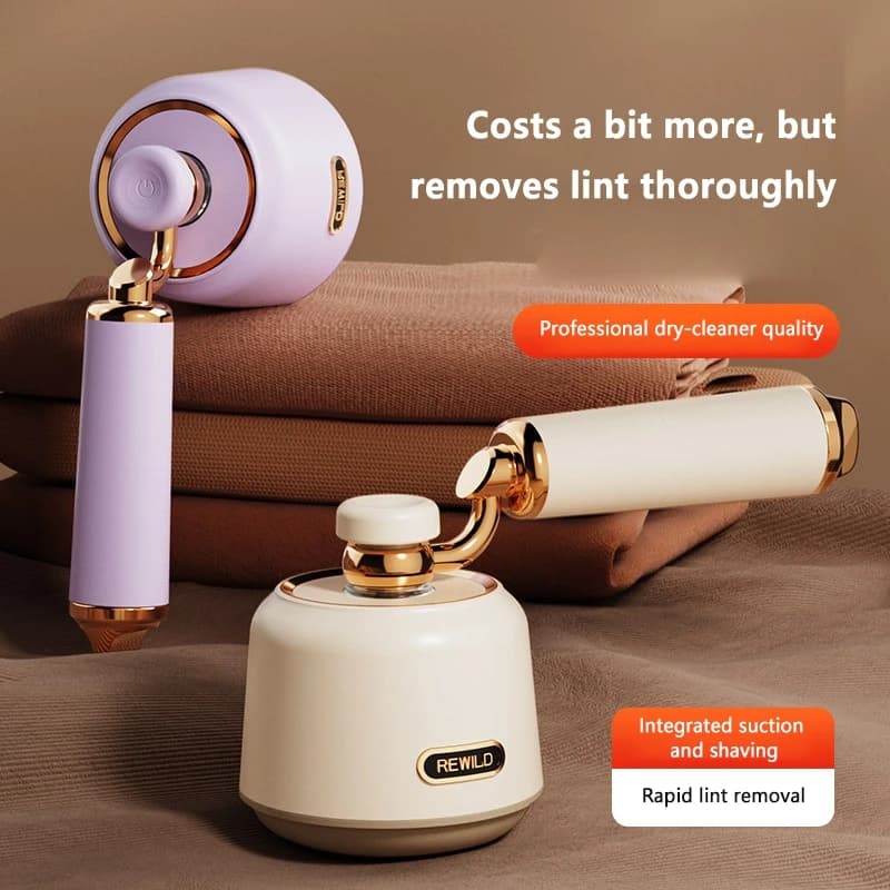 Rechargeable Lint Remover 2 in 1 Fabric Shaver Retro Mini Handheld Fuzz Pellet Remover Portable for Clothes Sweater