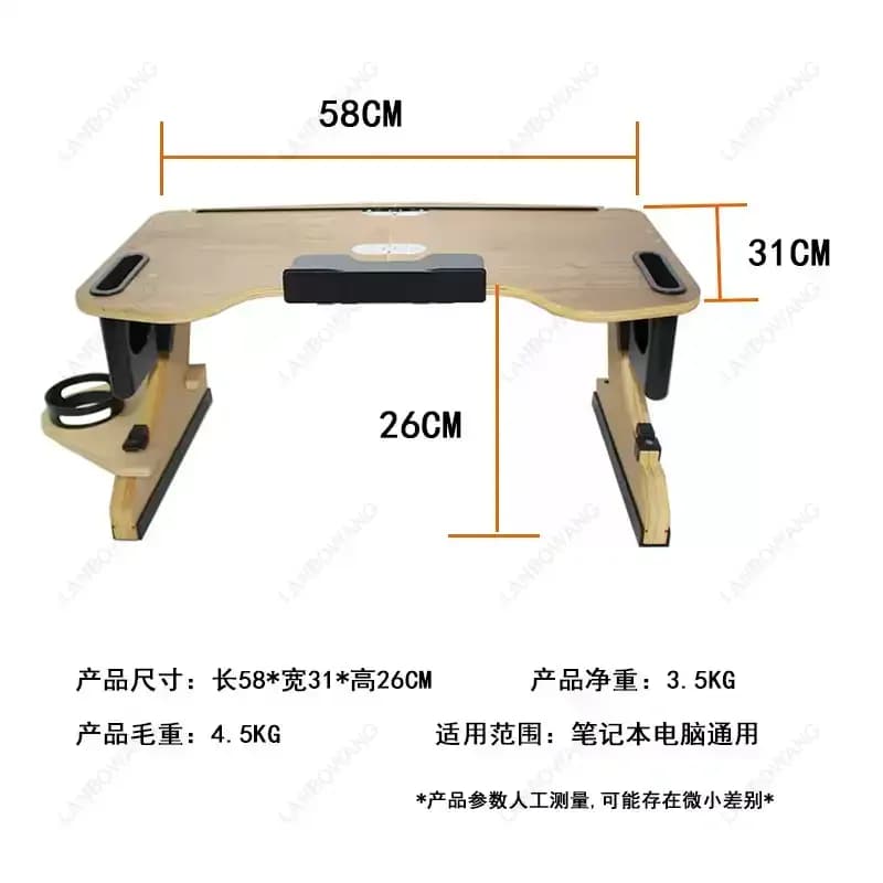 Aluminum Alloy Folding Lap Desk Adjustable Ergonomic Laptop Bed Table Home Office Standing Computer Desk