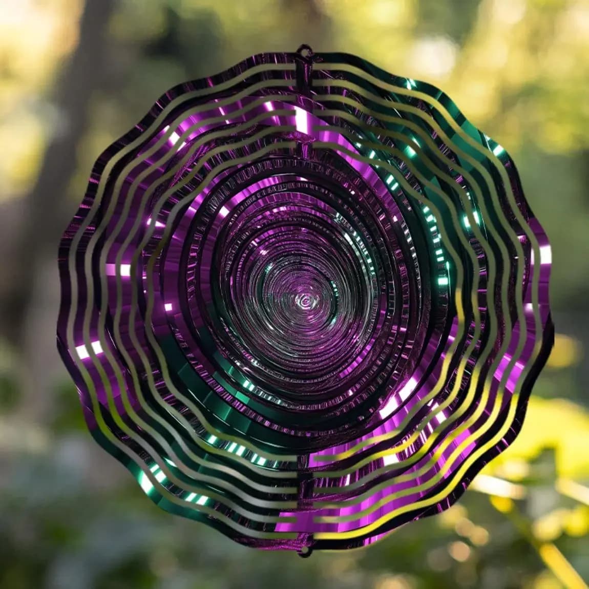 10 Inch Metal Wind Spinner 360 Rotating Hook Outdoor Wind Chime Garden Decor for Patio Balcony Yard No Electricity All Seasons