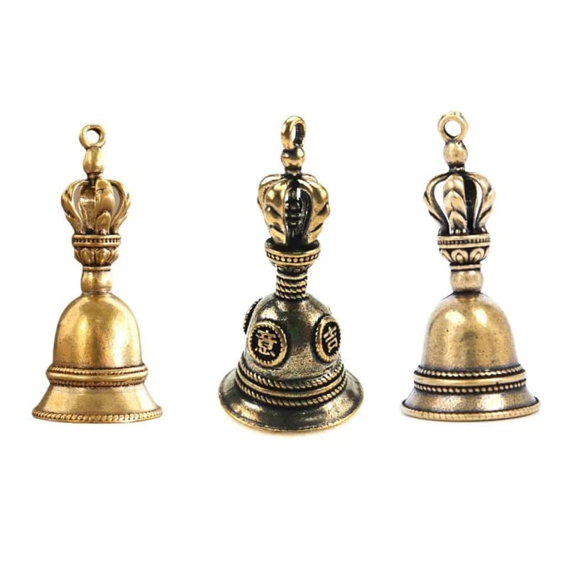Brass Handicraft die-casting Wind Bell Tibetan Bronze Bell Metal Antique Bell Feng Shui Metal Wind Chime Fortune Jingle Bell