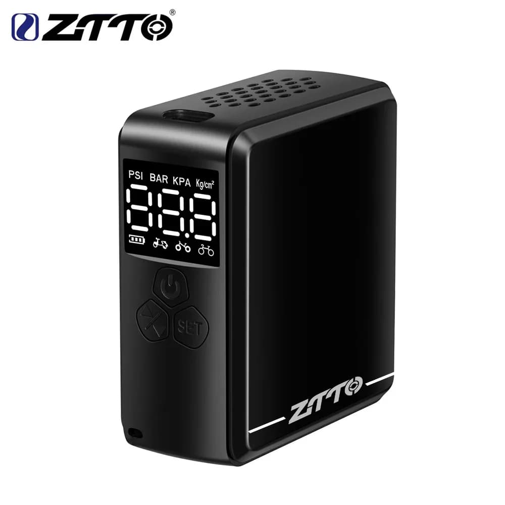 ZTTO 150psi Mini Pompa di Aria Elettrica Portatile 2400mAh Gonfiatore di Pneumatici Presta Schrader Valvola Auto Bici Pompa Del Motociclo Con LCD Tipo-C