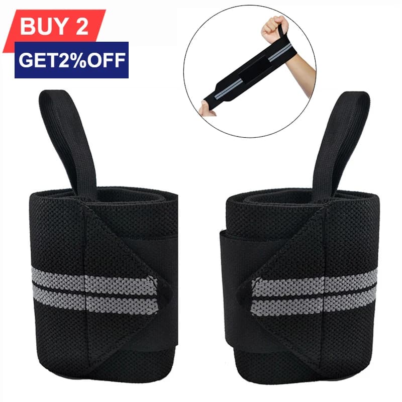 1 paio di bende regolabili braccialetti per sollevamento pesi protezione per il polso supporto per tutore COYOCO marchio sportivo professionale grigio