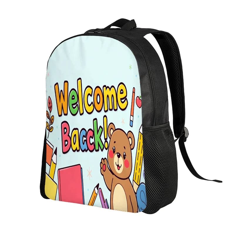 Printed School Backpack for Halloween and Death Day - Heavy Duty School Bag with Adjustable Shoulder