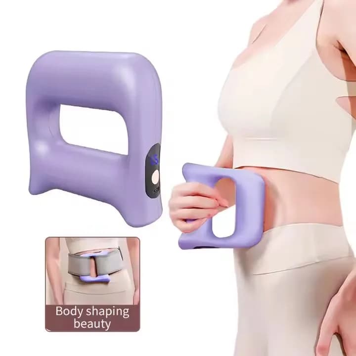 Electric body wrapper with percussion massager for deep fabrics releases rechargeable hands