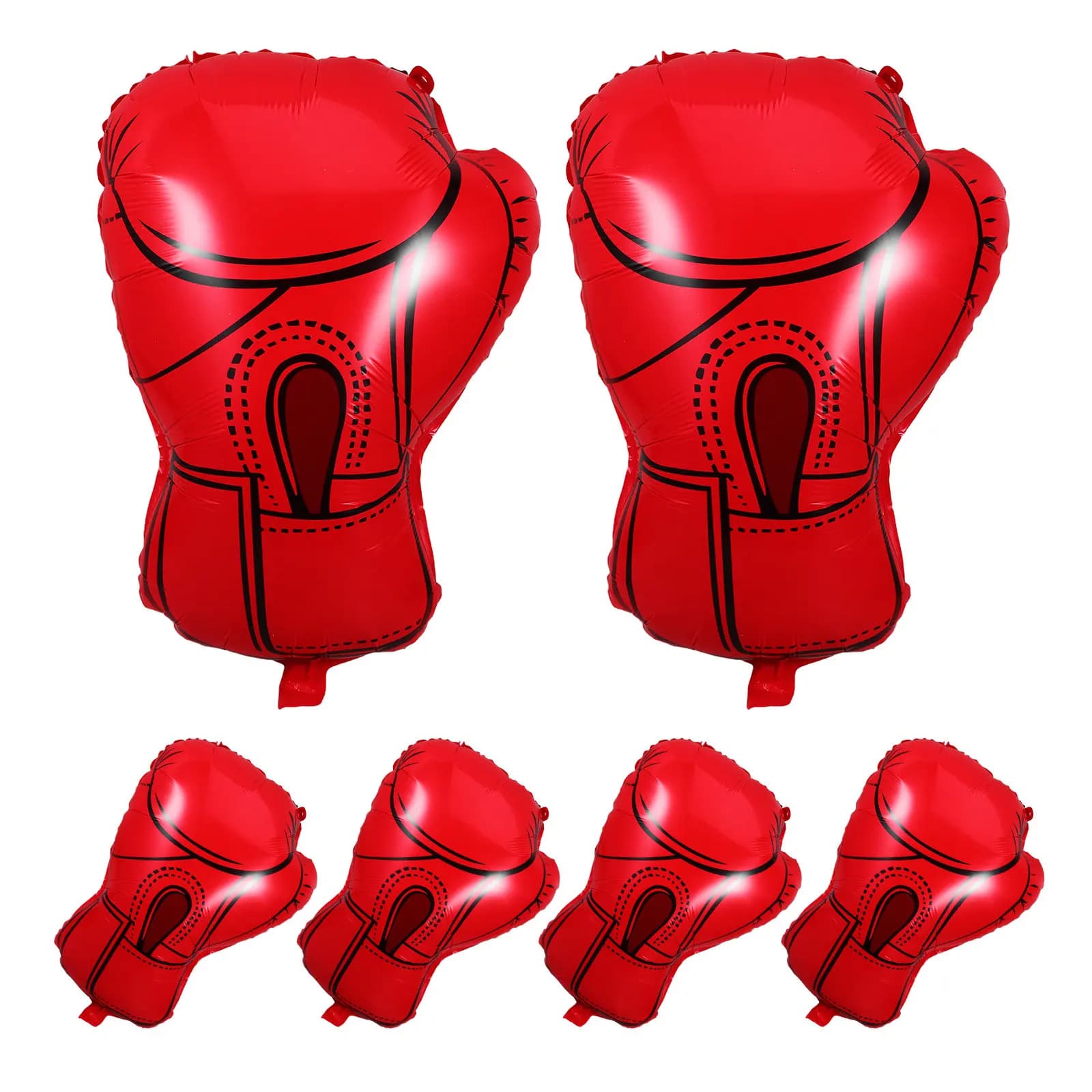 6 Palloncini a Forma di Guantoni da Boxe, Decorazioni Divertenti ed Energetiche per Feste di Compleanno, Tema Boxe e Wrestling, Celebrazioni in Palestra