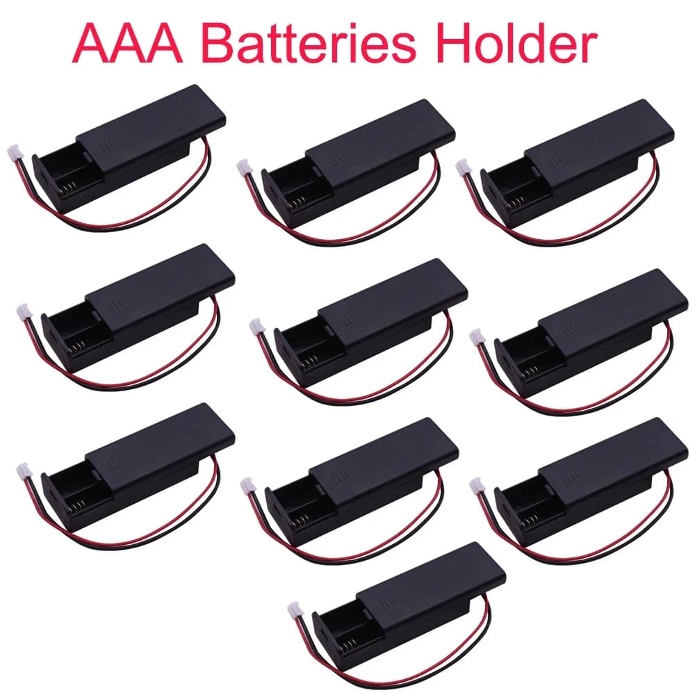 1/5/10 PCS 2 Portabatterie AAA con interruttore ON/OFF per batteria Microbit 3V 2 celle Custodia Cover Box PH2.0 Connettore 14cm Filo