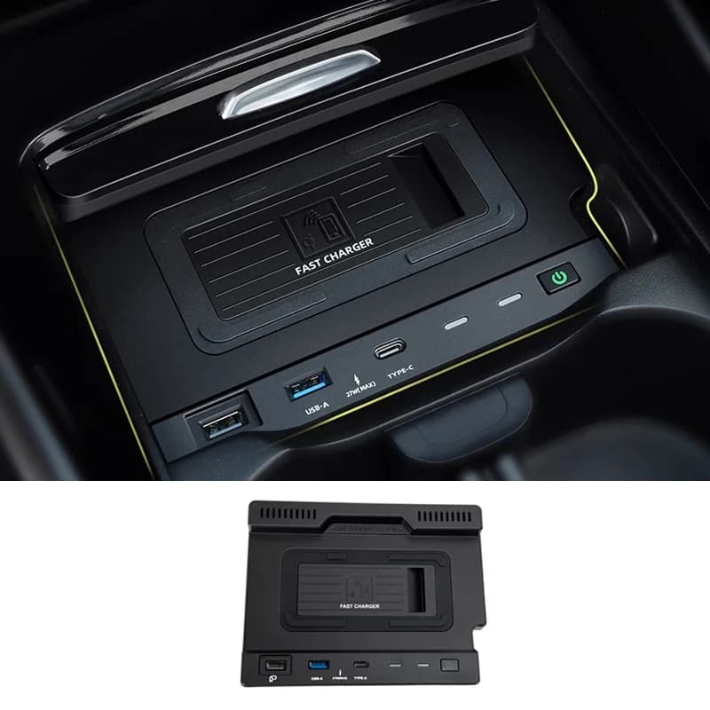 Wireless Charger for Mercedes Benz A/B GLB CLA GLA Class W177 W247 X247 AMG A35L type charging accessories c/USB