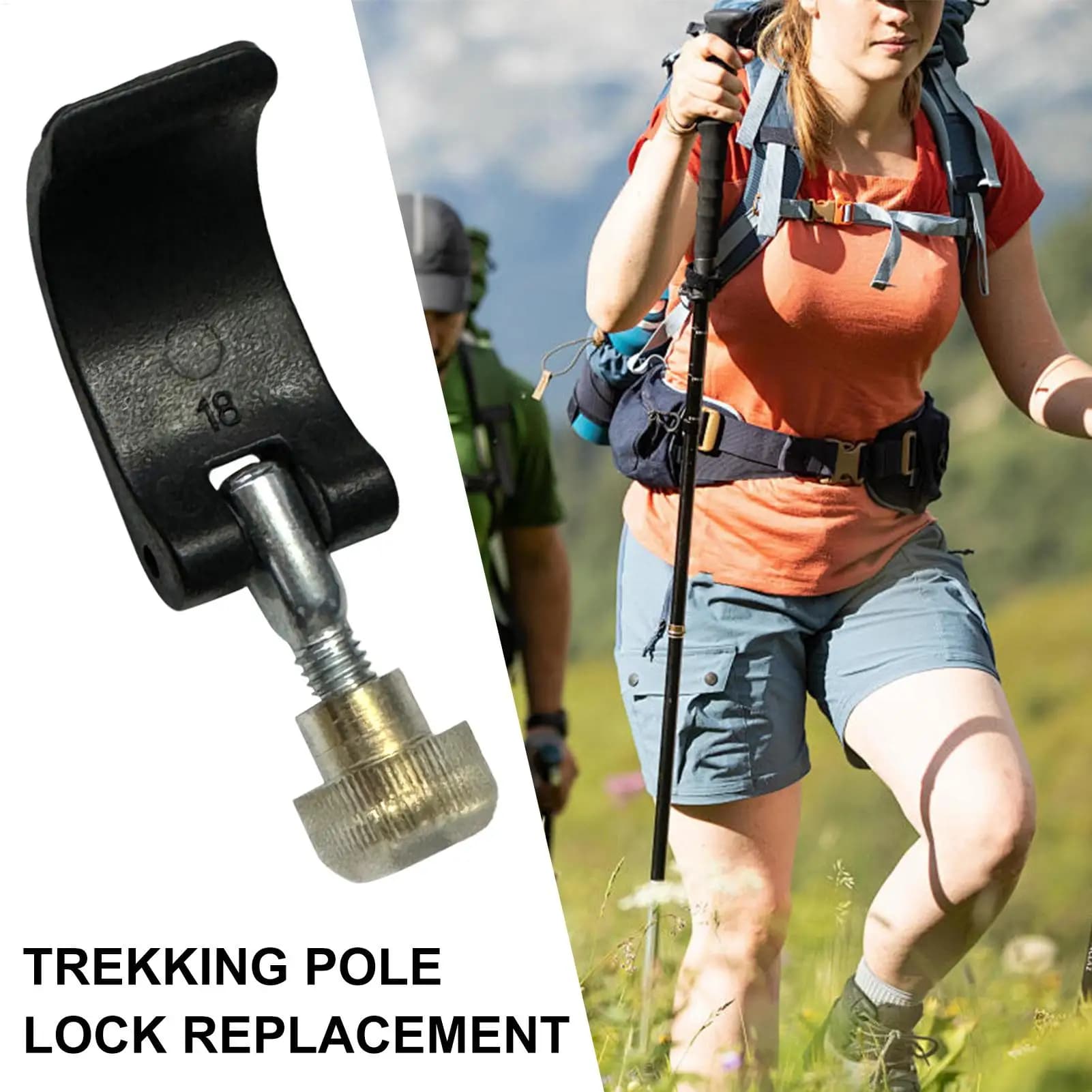 Parti di Ricambio per Impugnatura di Bastoni da Trekking, Sostituzione Durevole per Bastoni da Escursionismo, Sport all'Aperto, Arrampicata, Ciaspole