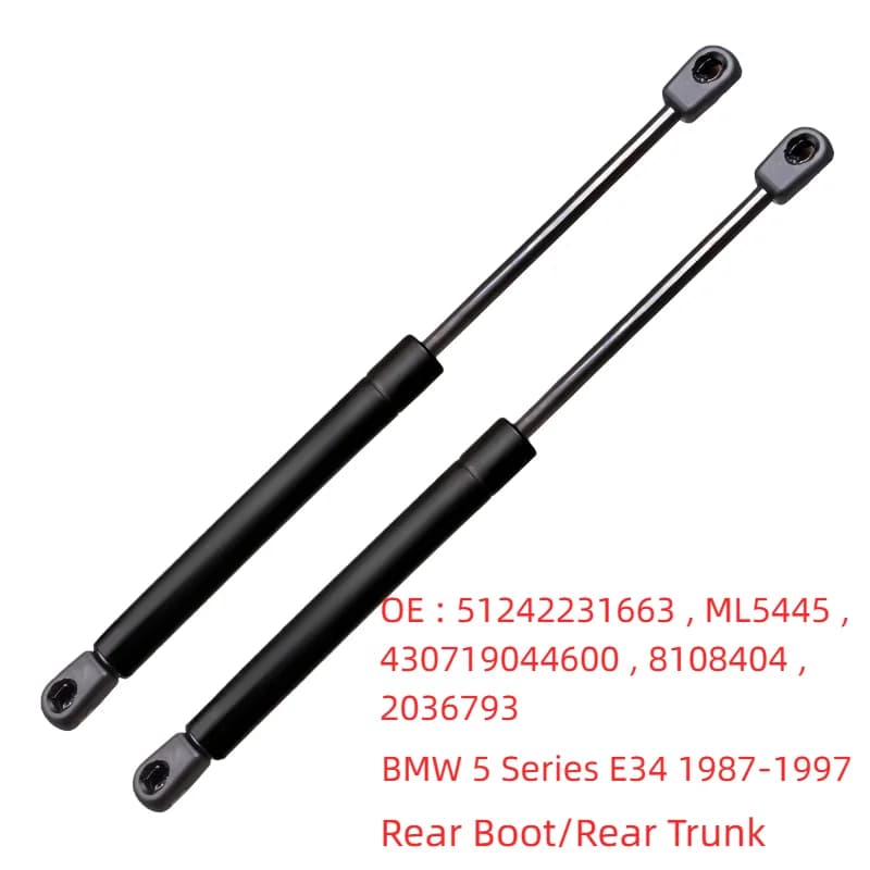 2Pcs Rear Boot Shock Gas Spring Lift Support Prop 51242231663 127379 For BMW 5 Series E34 1987 - 1997 Saloon Trunk Damper Struts