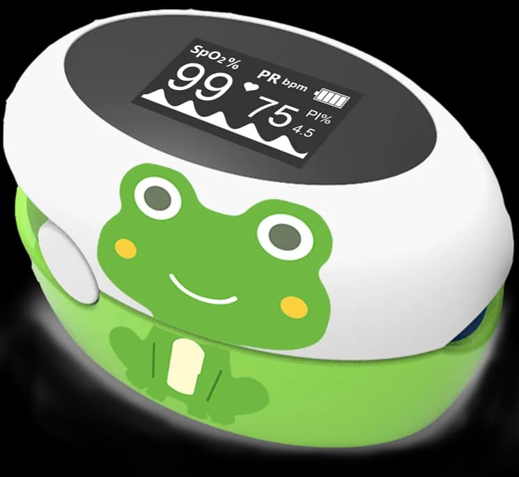 Dito BERRY Oximeter for Children, Rapid reading in 5s, Automatic Rotating LED Screen, Oxygen Monitoring for Children and Newborns