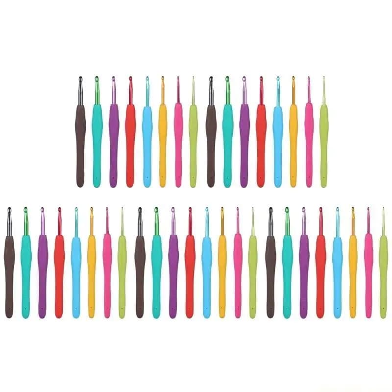 QX2E Set da 5 da maglia Set uncinetti ergonomici per donne