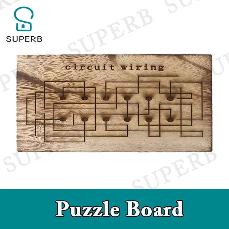 Superb escape room puntelli puzzle board wood pless board dai suggerimenti per andare avanti passo successivo Real life room escape props jxkj1987