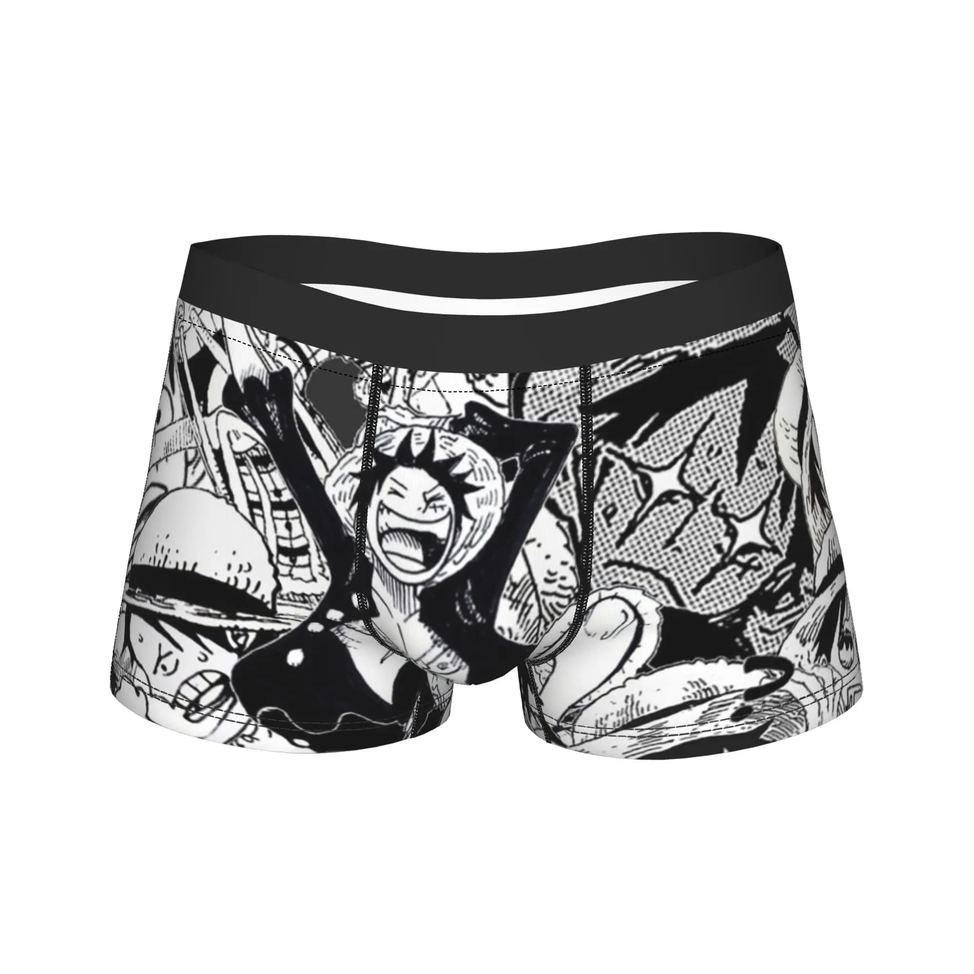 Boxer da uomo One Piece 1uvexdfuz3s, pantaloncini intimi morbidi, divertenti e taglie forti