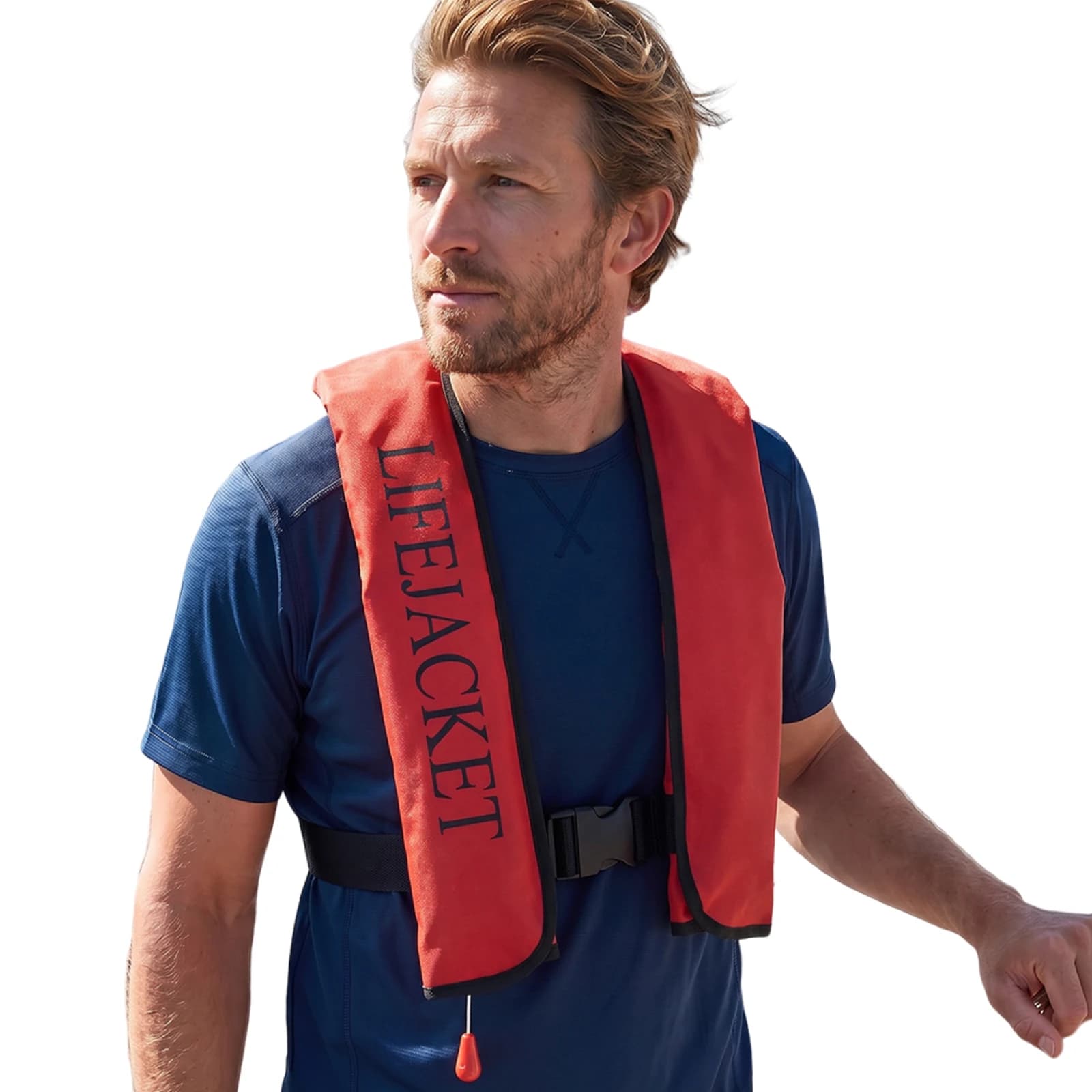 Self-inflatable Kayak Vest with Reflective Strips & Emergency Whistle Swim Vests for Boating Fishing Kayaking SUP Paddleboarding