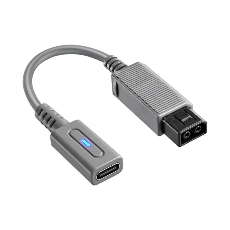 45W USB-C PD cable for Wii controller, LED charging cable for adapter, Nintendo Wii console power cord