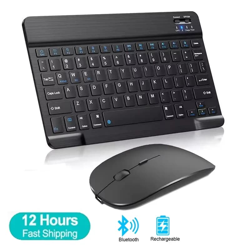 Mini Bluetooth Keyboard Wireless Keyboard Rechargeable For Phone Tablet Russian Spanish Keyboard For Android ios Windows