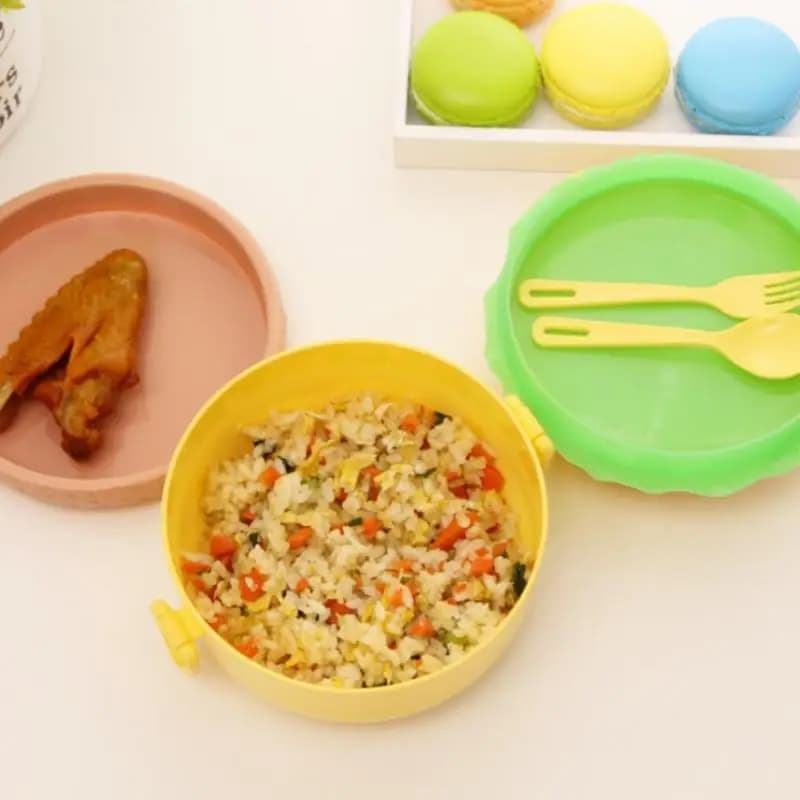 Hamburger Lunch Box Kid Bento Box Food Container Creative Burger Lunch Box