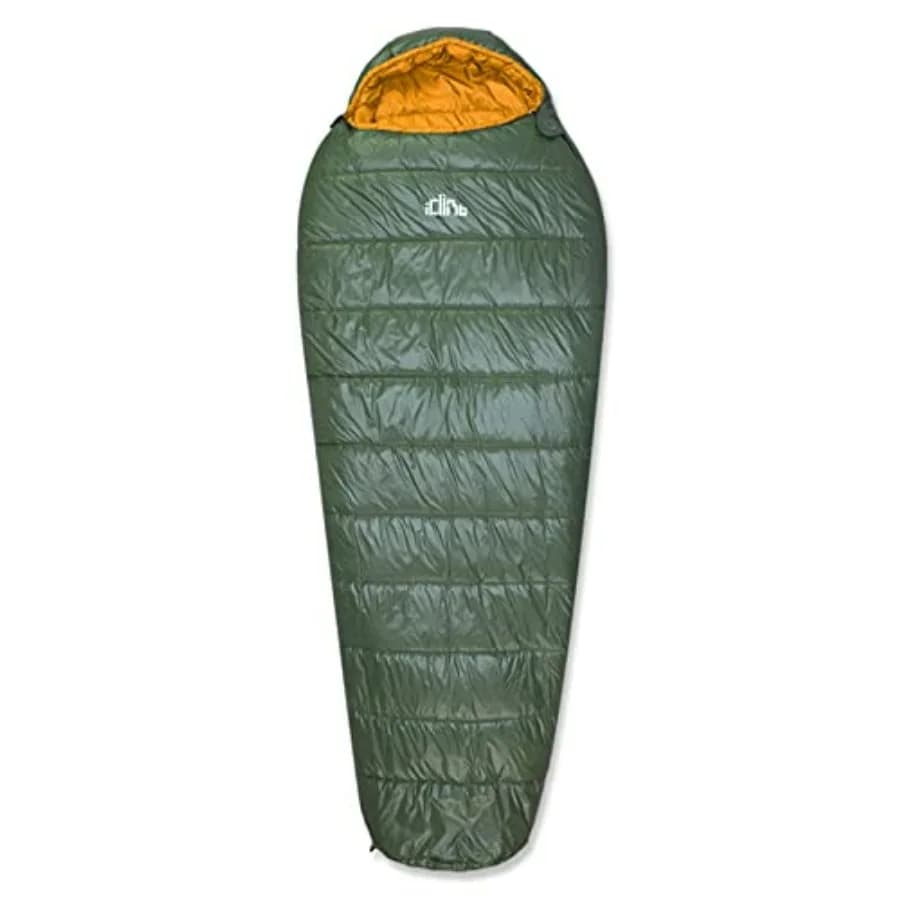 Sacco a pelo da backpacking per adulti: isolamento Thinsulate, forma mummia, nero, ultraleggero e caldo con sacca di compressione, lavabile
