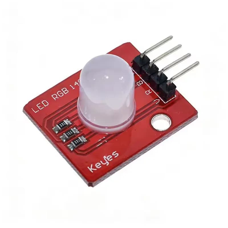 1-5 Pezzi Modulo LED RGB a Colori Completi da 10mm 140C5, Blocchi Elettronici per Arduino, Kit di Avvio Fai-da-te, Modulo LED RGB a Colori Completi
