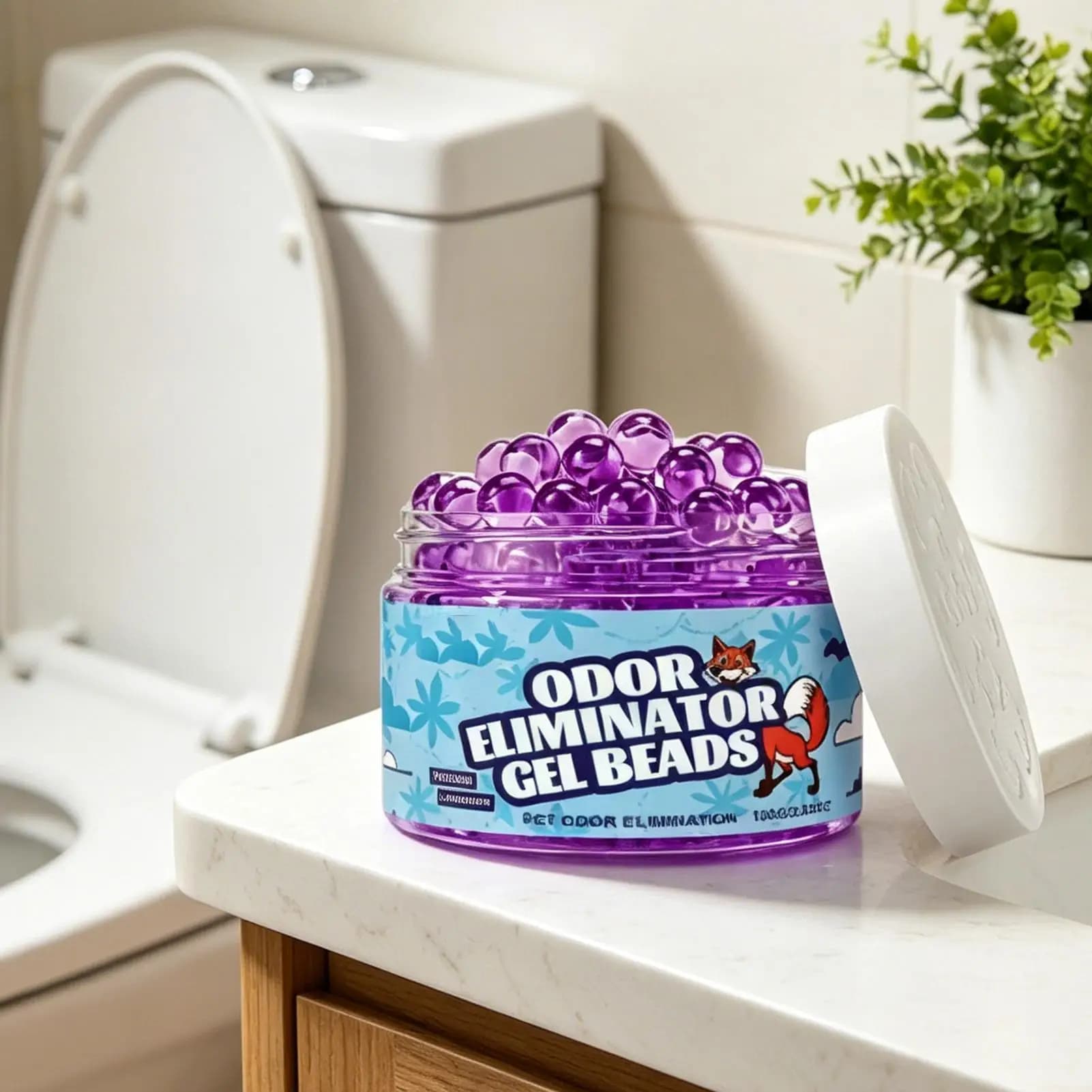 Deodorante in Gel Profumato a Lunga Durata, Perle Elimina Odori, Deodorante per Bagno, Cucina, Ufficio, Armadio, Interni Auto, Animali Domestici