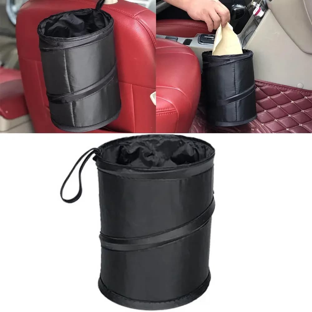 Sacco della spazzatura per auto Bidone della spazzatura per auto Bidone della spazzatura portatile Pieghevole Pop-up Borsa impermeabile Cestino dei rifiuti Accessori interni per auto