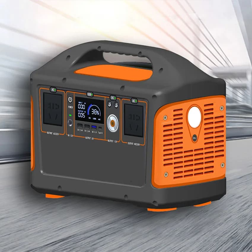 Centrale elettrica portatile all-in-one da 600W con batteria al litio Lifepo4 per l'alimentazione di viaggi e campeggio