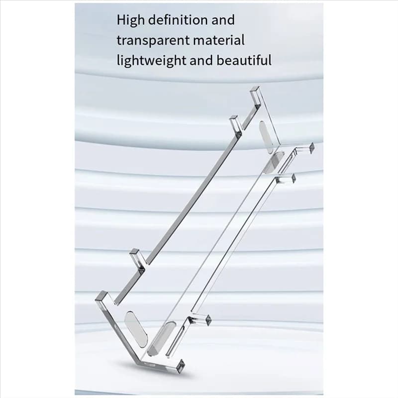 A13E-Per PS5 Slim Supporto acrilico trasparente Host Staffa di posizionamento desktop orizzontale per accessori PS5 Slim Disc Edition