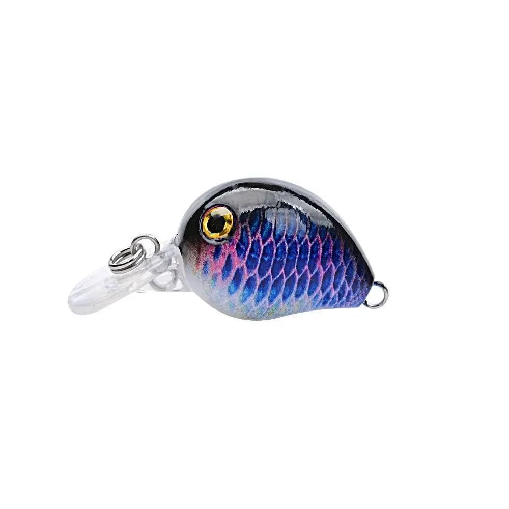 9 Pz 3.3 CM/2G Richiamo di Pesca CrankBait Little Fat Man Pesca Alla Carpa Wobbler di Plastica Galleggiante Acqua Esca Finta Accessori Per la Pesca