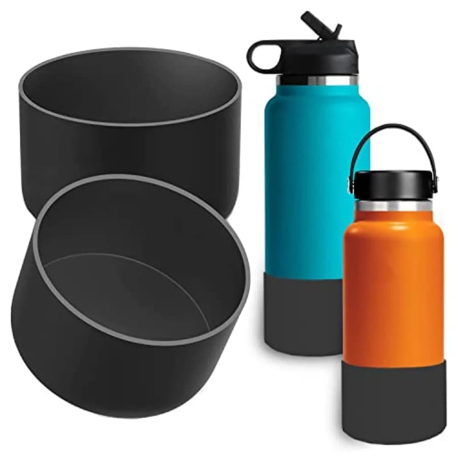 Stivale per bottiglia d'acqua Hydroflask 3240oz Copri manica inferiore in silicone senza BPA compatibile con tutte le bottiglie d'acqua con larghezza inferiore