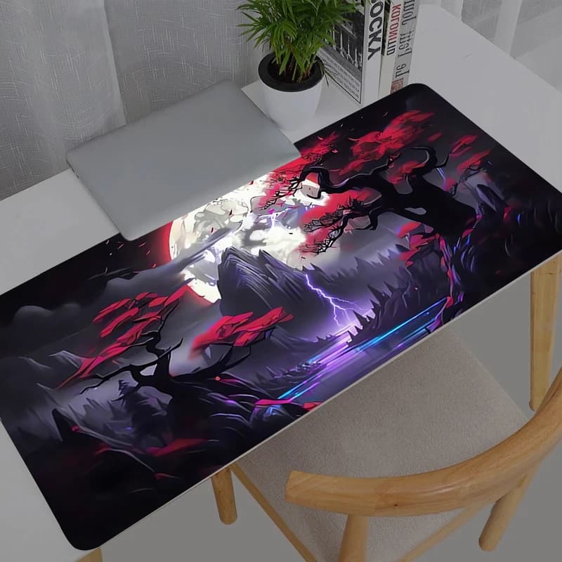 Mouse pad scenery dark style Professional E-sports gamers speed pc Gaming Rubber keyboard notbook desk mat mousepad 800X300