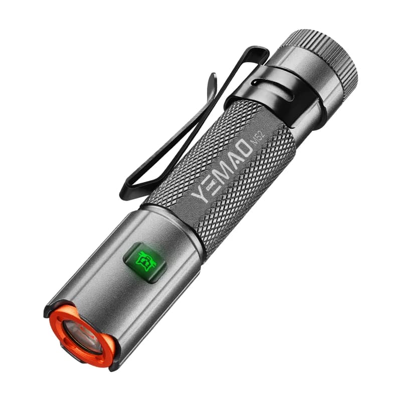 Rechargeable LED Flashlight, High Power LED, 6 Lighting Mode, Magnetic Base, Type-C Charging, Clip Pocket for EDC