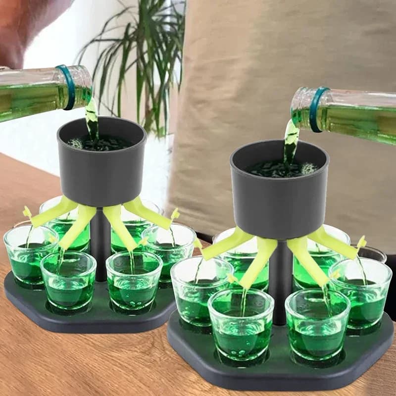 6 Accessori per alcol Vino Articoli per birra e cocktail fatti in casa Giochi in vetro Kit di strumenti Whisky Bar Bere Distributore di colpo per feste il