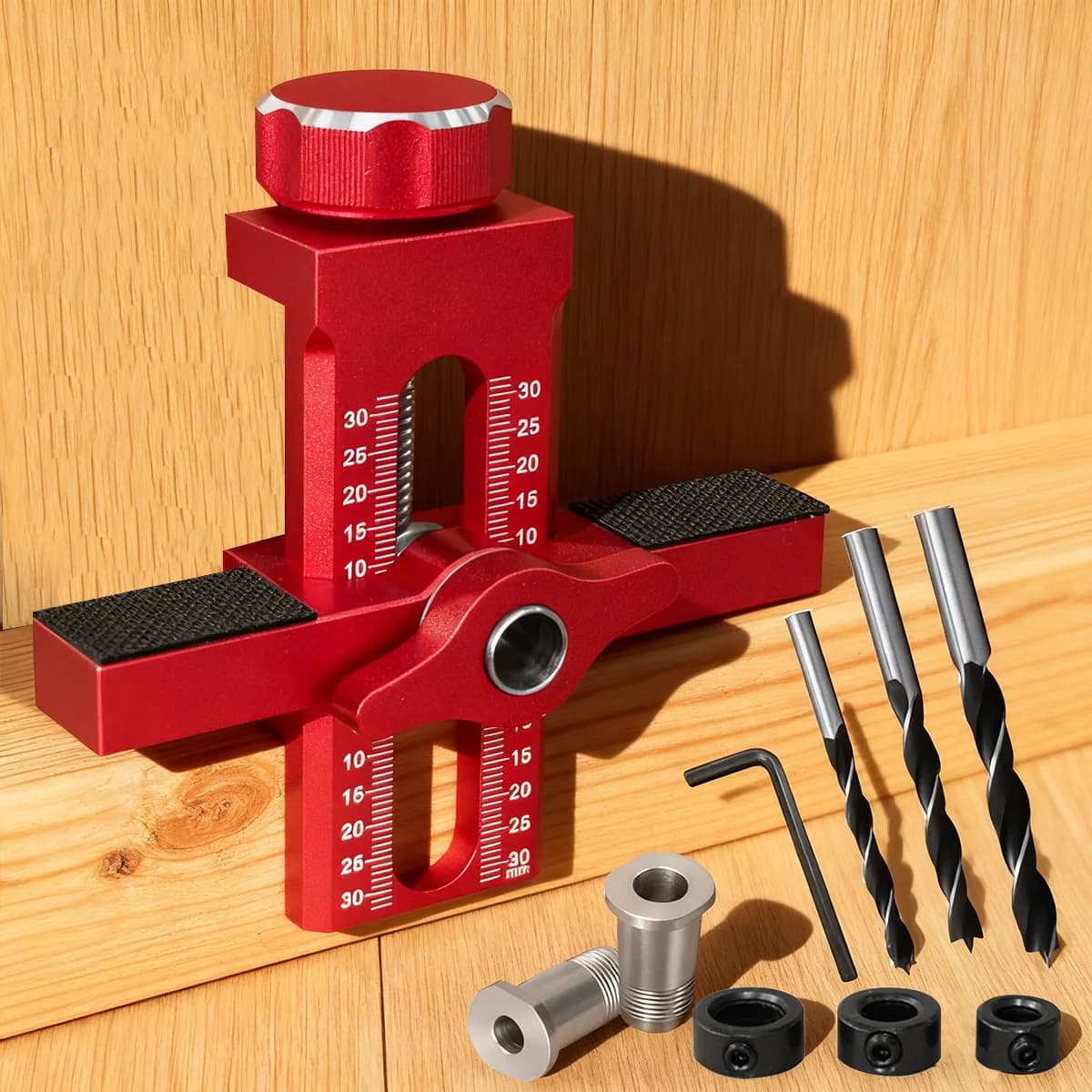 Adjustable 2 in 1 aluminum alloy cabinet door installation clamp: support in the positioning and installation of cabinet doors
